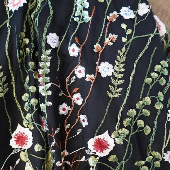 City Studio Floral Fit And Flare Embroidered Fit And Flare Dress 13 - Picture 6 of 8